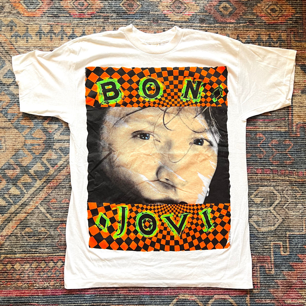 Original 1989 Vintage Bon Jovi T-Shirt/ Size Large – Vintage