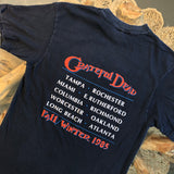 Original 1985 Vintage Grateful Dead T-Shirt/ Size Small