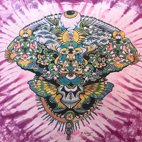 Original Early 1990s Vintage Psychedelic Bloom T-Shirt/ Size Large